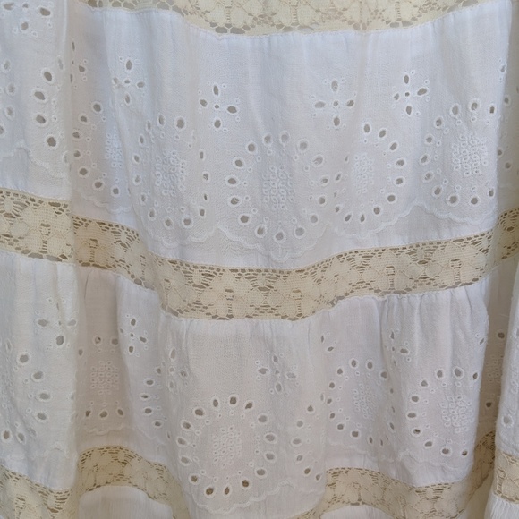 Style & Co White Crochet Eyelet Maxi Skirt - Picture 4 of 5